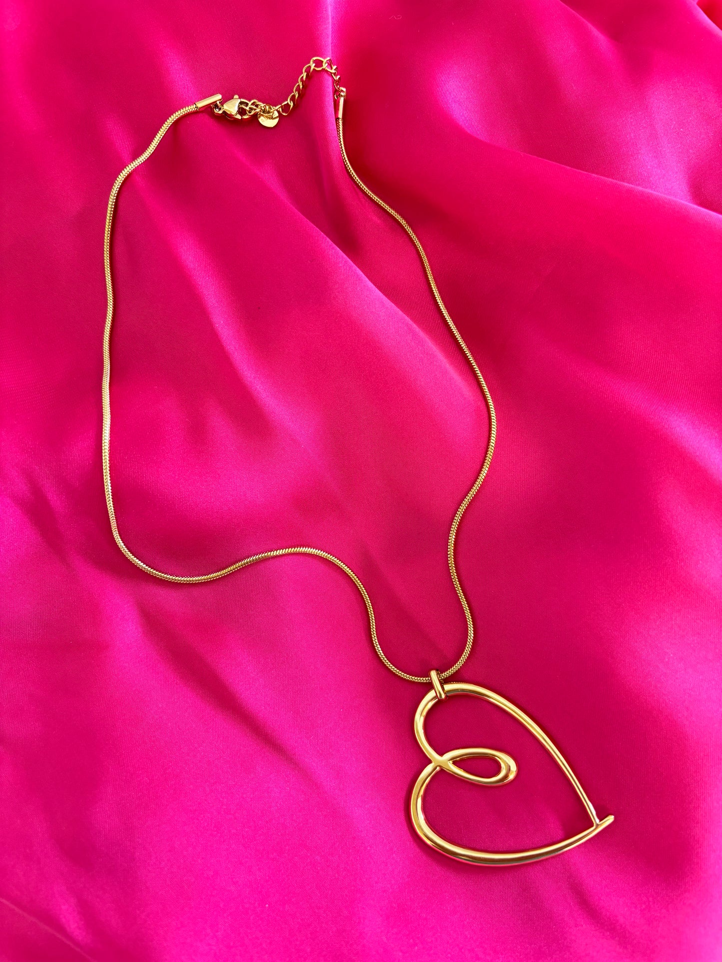 Collier coeur tracé