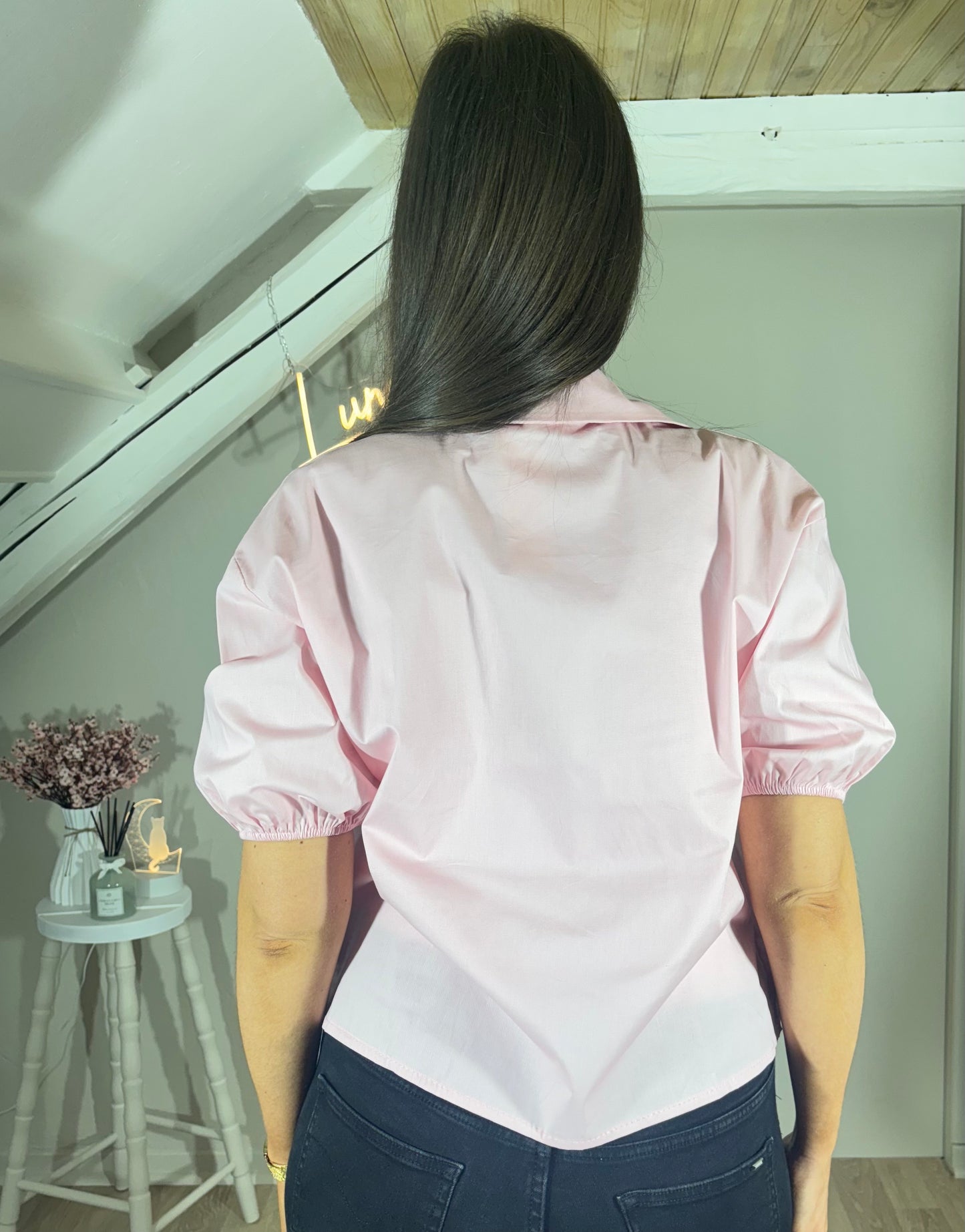 Blouse nœuds - rose