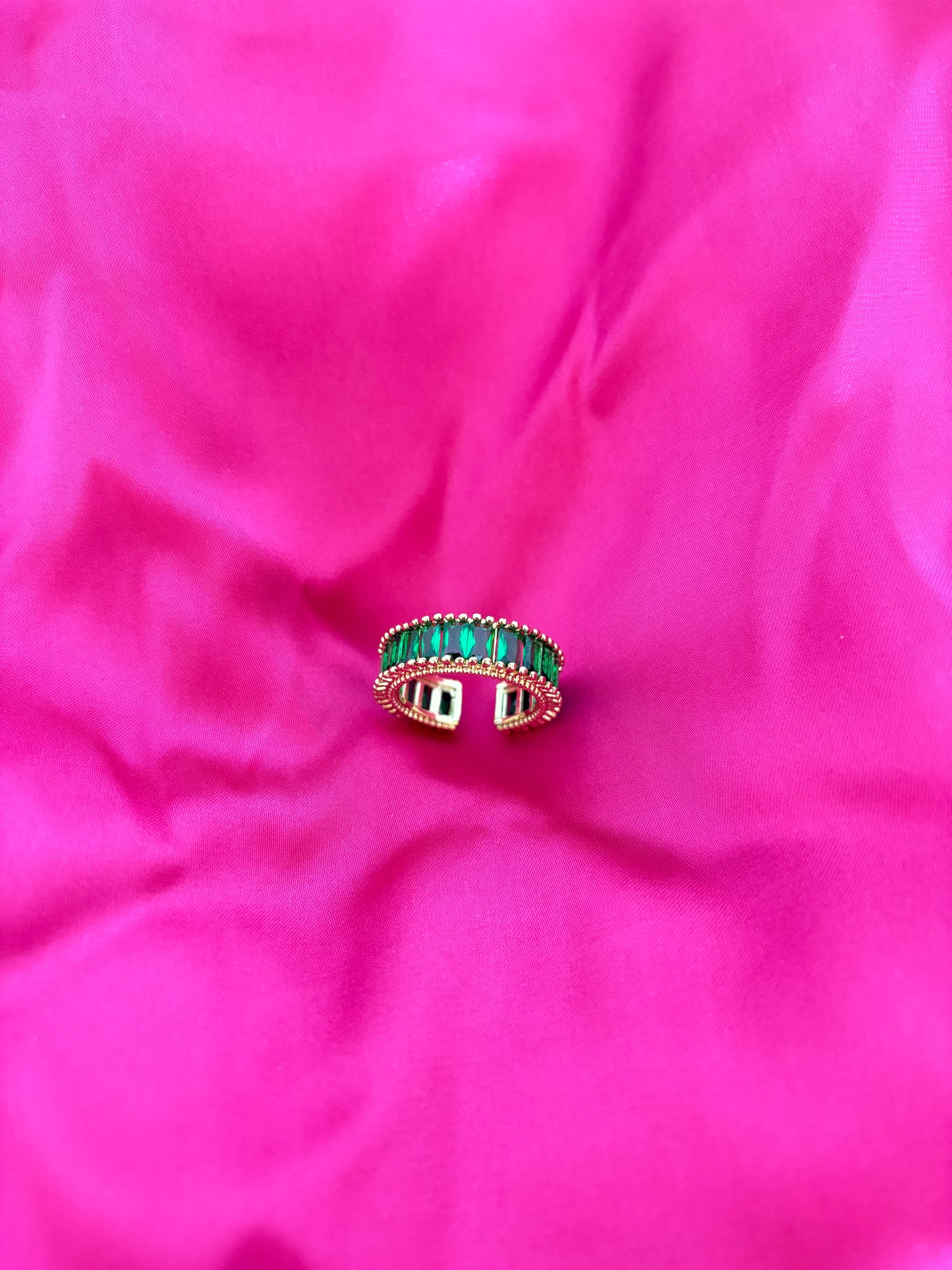 Bague dia vert