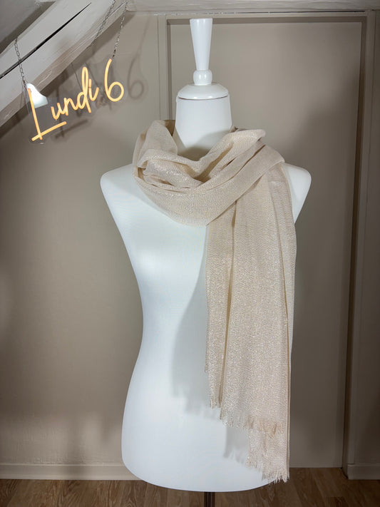 Foulard doré - beige